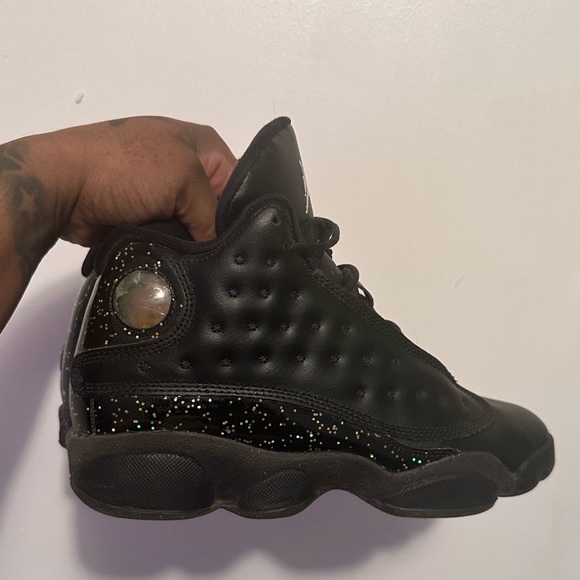 Jordan 13 Gold Glitter, - Picture 4 of 4